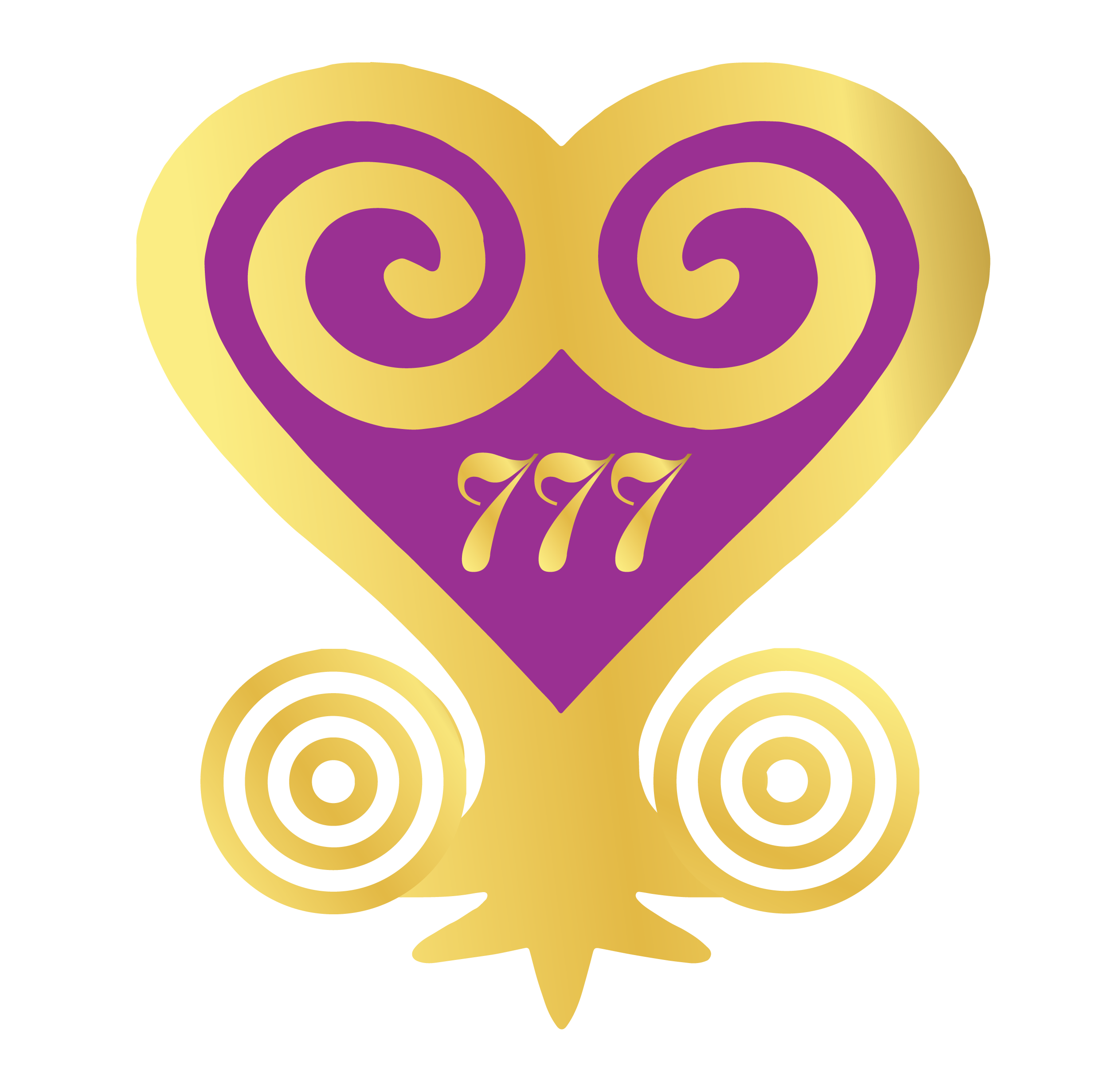 Royal Love 777™ — sankofa heart logo