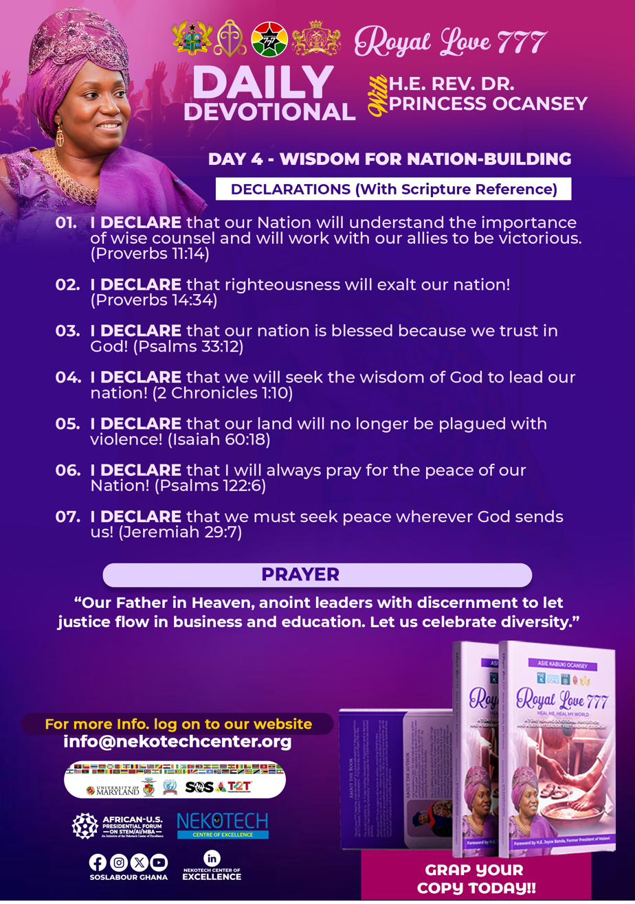 Day 4 — Wisdom for Nation-Building