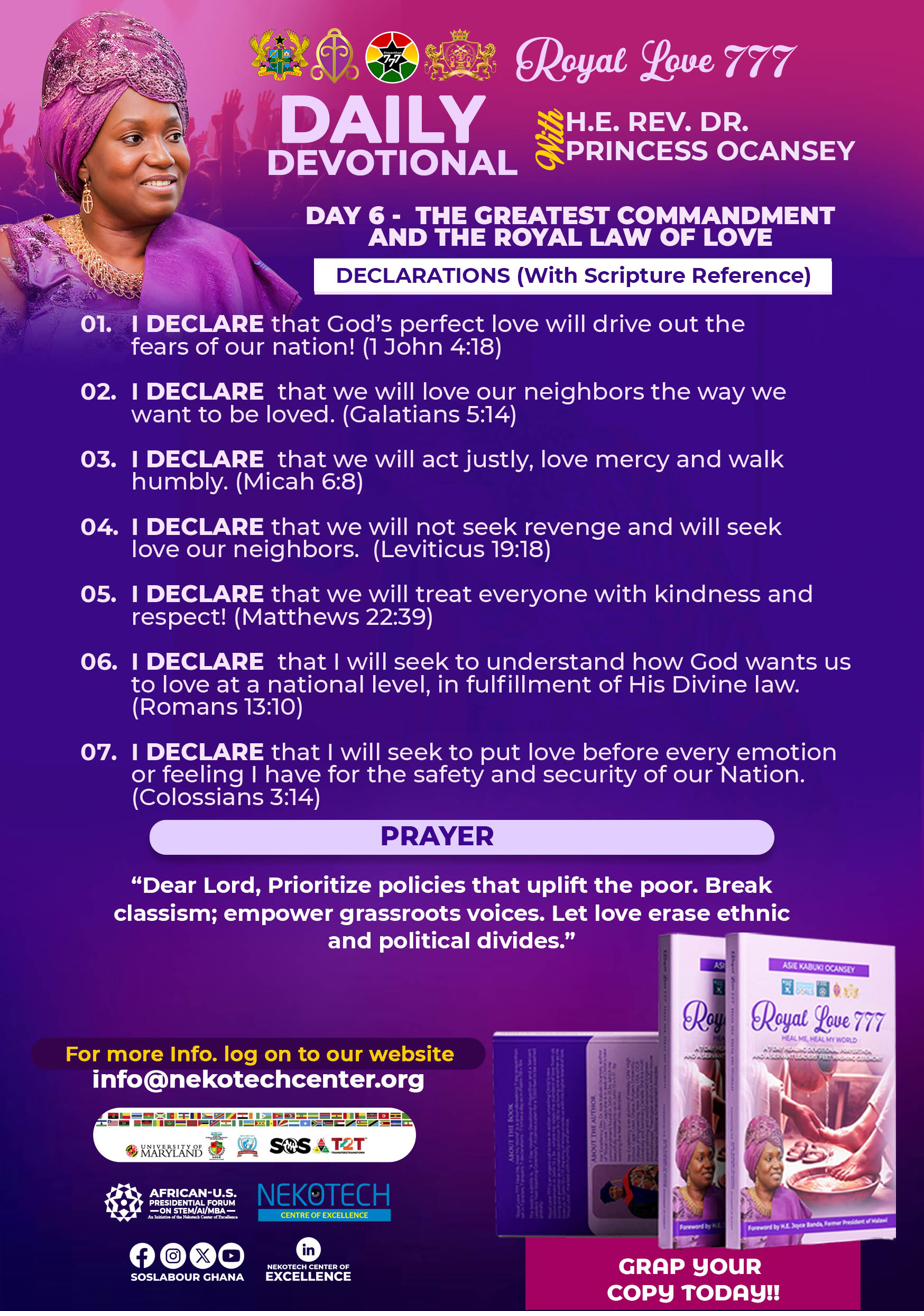 Day 6 — The Greatest Commandment & The Royal Law of Love